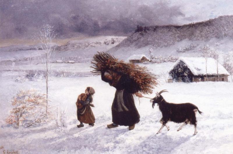 Gustave Courbet The Poor woman of the Village oil painting image